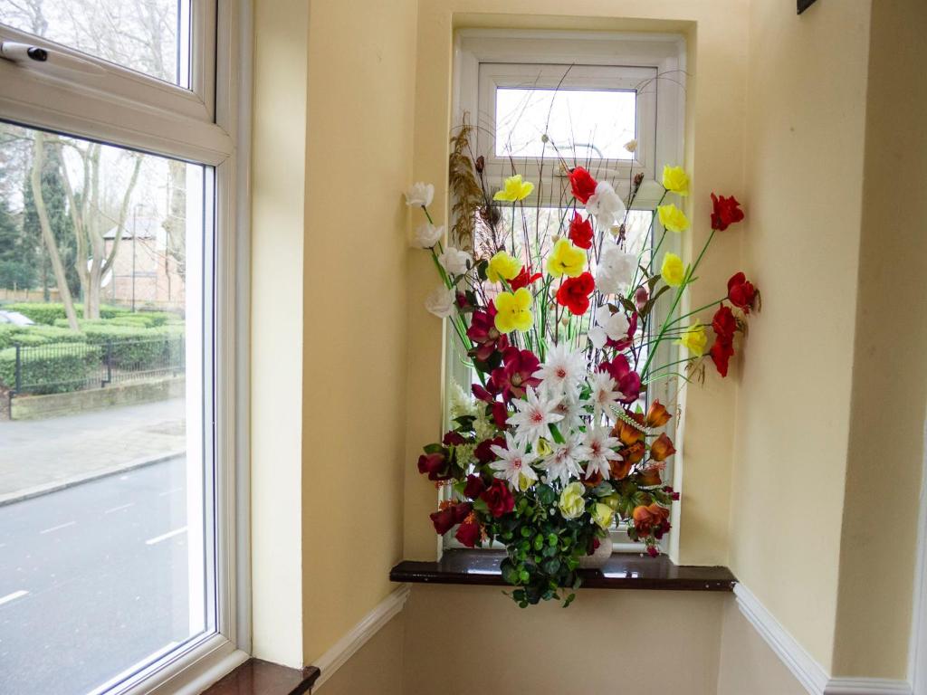 Flowers at Cricklewood Lodge Hotel reception
