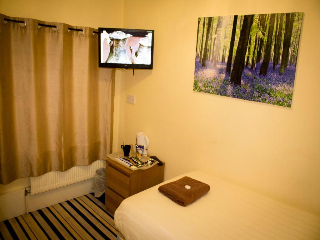 Single room at Cricklewood Lodge Hotel